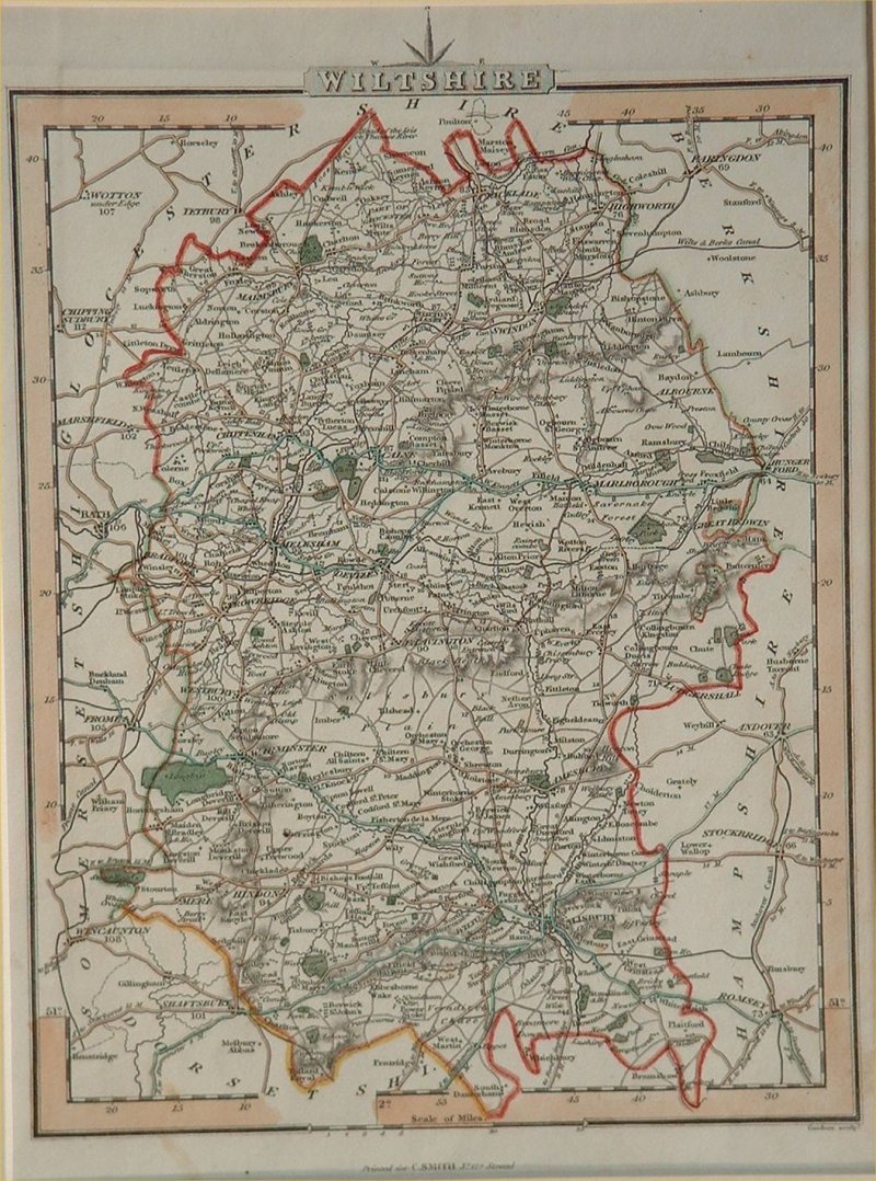 Map of Wiltshire - Gardner-Smith